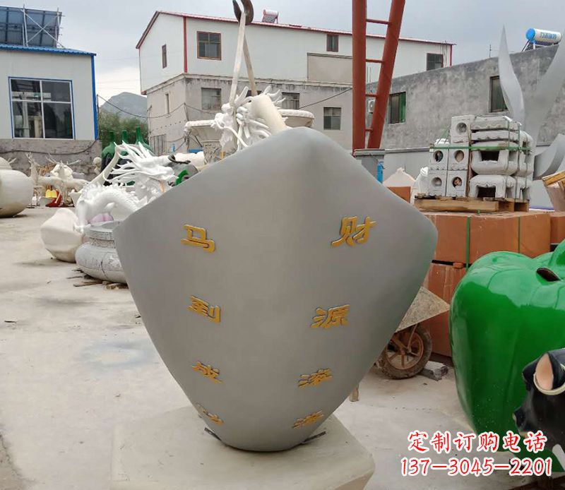 江西精美元宝雕塑,马到成功!