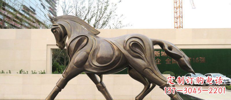 江西艺术雕塑,马系动物铜雕