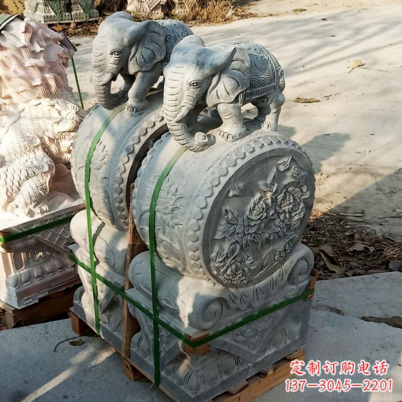 江西门墩石雕貔貅