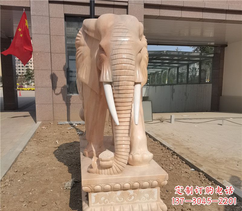 江西品质卓越，大象石雕门口装点