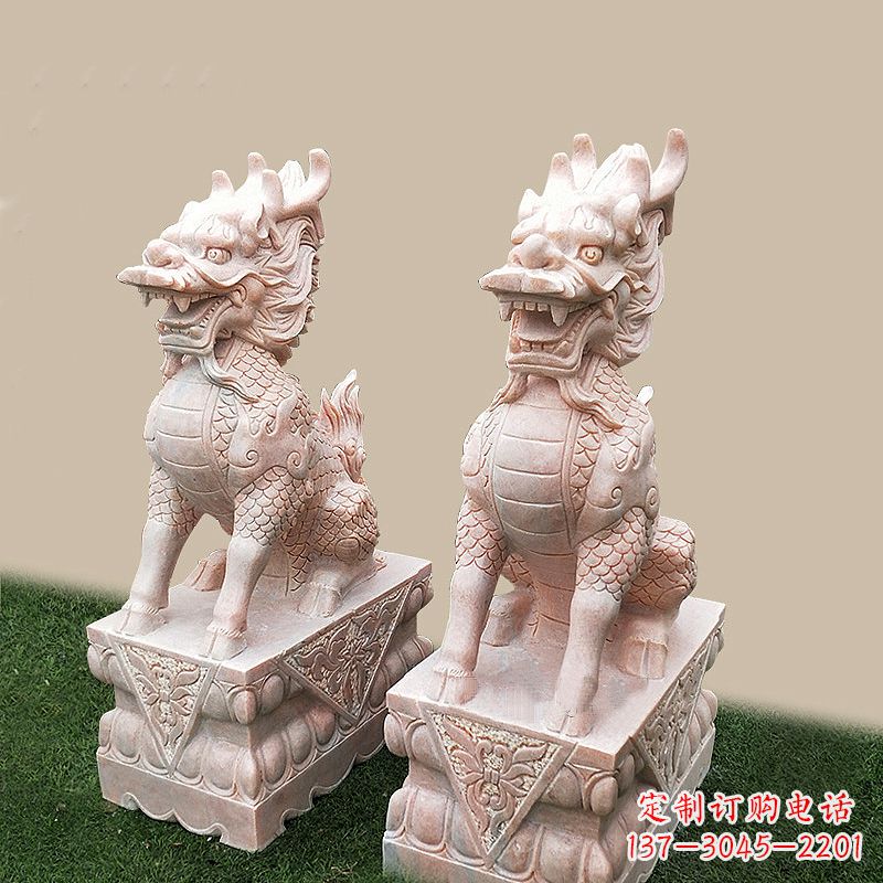 江西门口看门神兽麒麟石雕