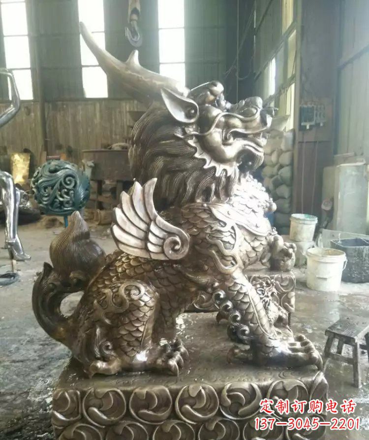 江西精美的麒麟雕塑--专属于你的艺术装饰