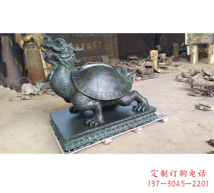江西门口青铜龙龟雕塑