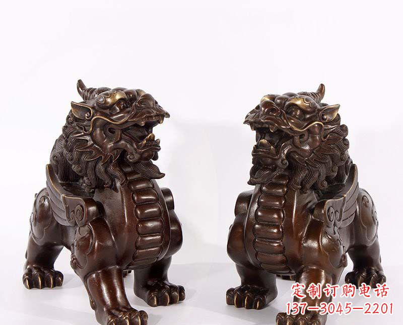 江西弘扬中国传统文化,神兽貔貅铜雕