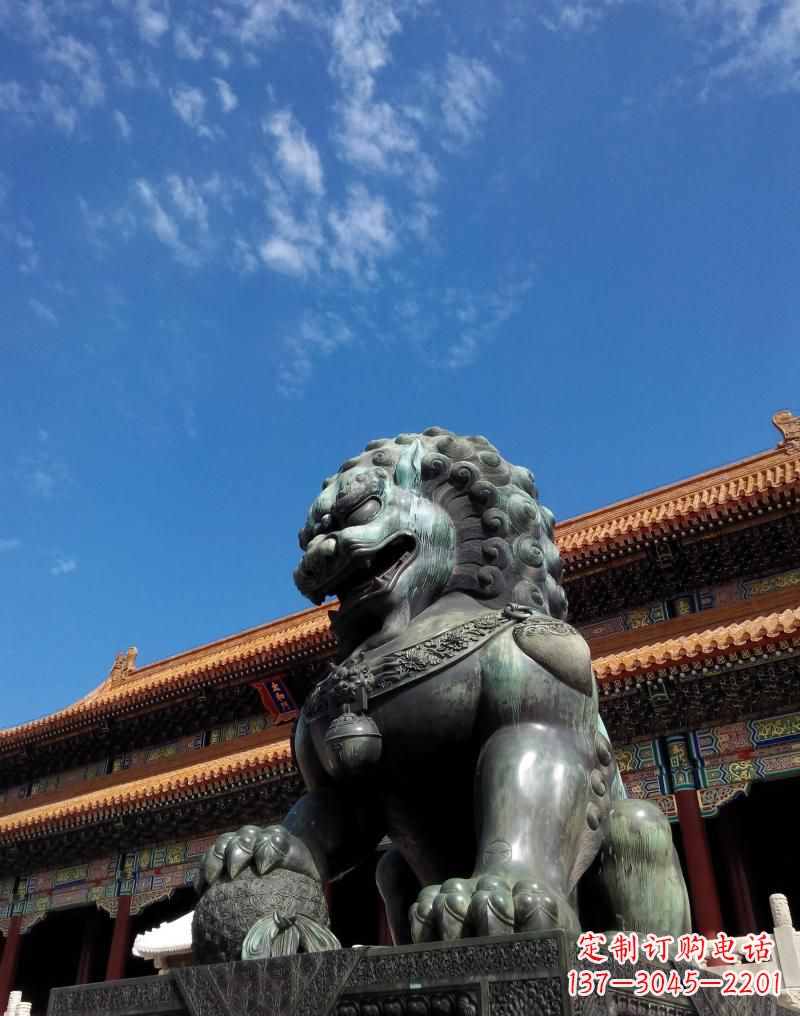 江西铜雕狮子,传承古典文化