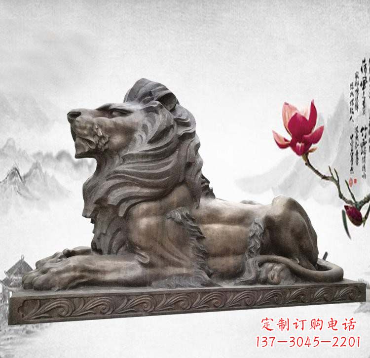 江西经典西洋欧式铜雕狮子