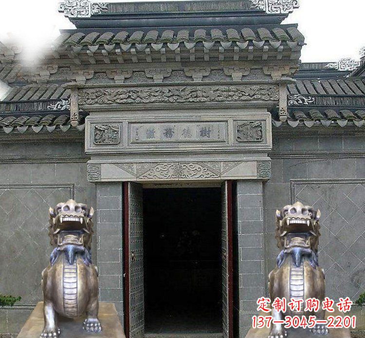 江西领雕塑定制的貔貅雕塑,展现祥和福禄