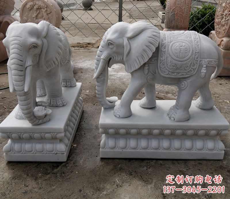 江西门前石雕大象