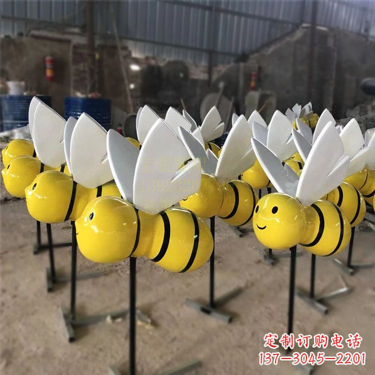 江西动感蜜蜂雕塑,营造精致的都市公园