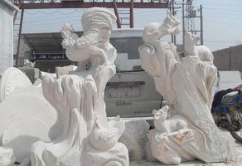 江西中领雕塑，打造古典唯美的汉白玉公鸡雕塑