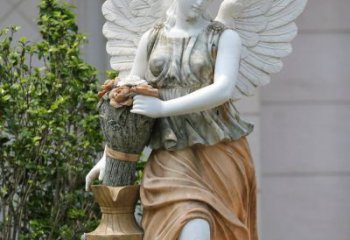 江西精致高雅的汉白玉天使雕塑