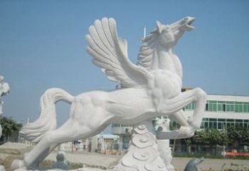 江西精美祥云飞马石雕，古朴大气