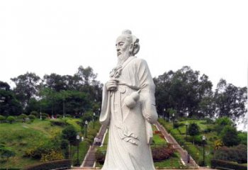 江西张仲景石雕雕塑，精工细作，传承古代文化