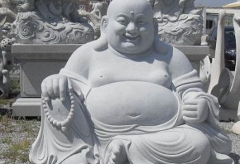 江西精美高雅的汉白玉弥勒佛雕像