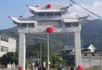 江西红旗渠分水苑牌坊浮雕雕塑：专业雕塑定制服务