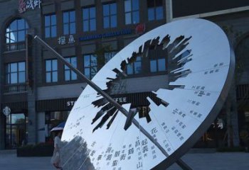 江西传统与现代完美结合的户外日晷雕塑