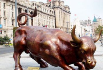 江西华尔街牛招财牛铜雕，拥有力量的象征