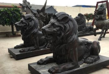 江西汇丰手工铸铜狮子雕塑