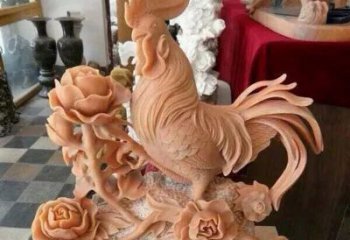 江西国家元素：吉祥如意公鸡石雕