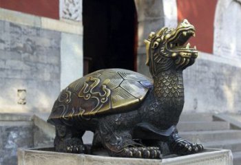 江西弥勒佛坐赑屃雕塑，神秘而古老