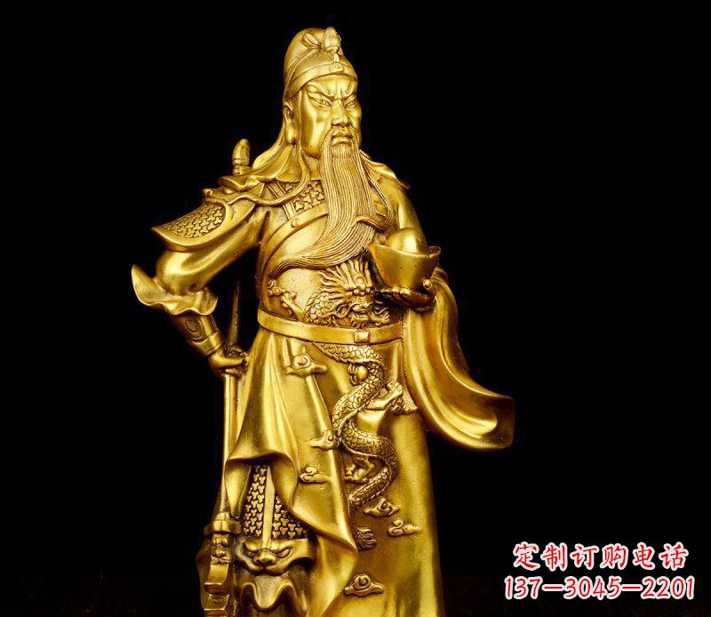 江西关公铜雕,传承古典传统