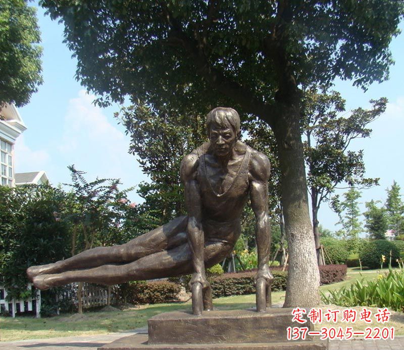 江西集运动员精神于一身的铜雕