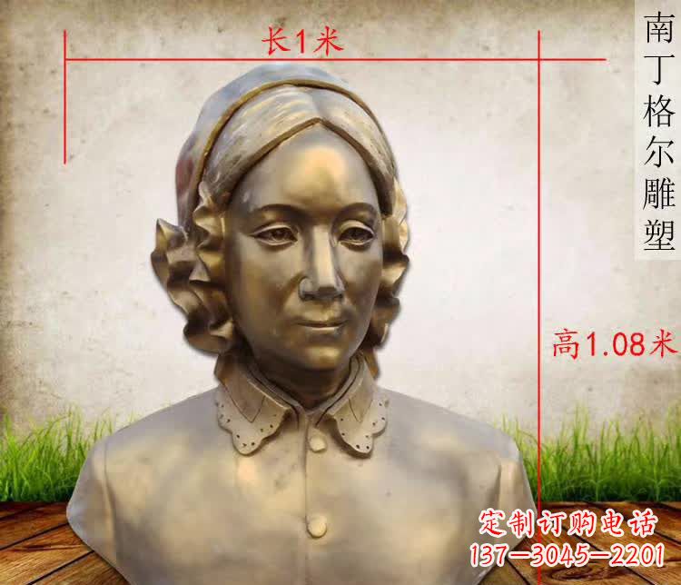 江西精雕细琢,南丁格尔胸像铜雕塑