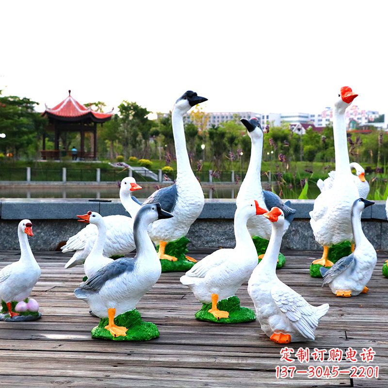 江西高端铜质农场天鹅雕塑