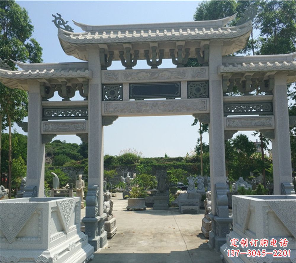 江西全国厂家特制农村石牌坊雕塑