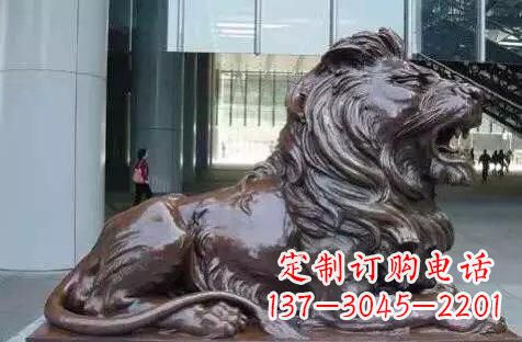 江西华丽铜雕狮子,风格独具特色