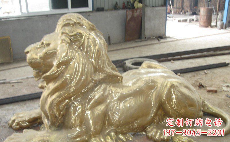 江西高雅凝金,西洋狮子铜雕来自中领雕塑