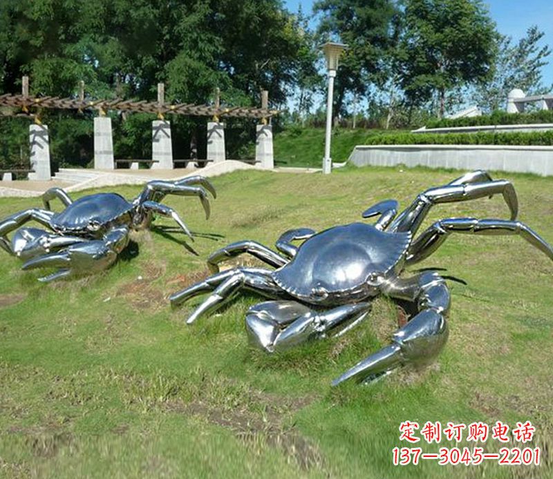 江西精美不锈钢螃蟹雕塑