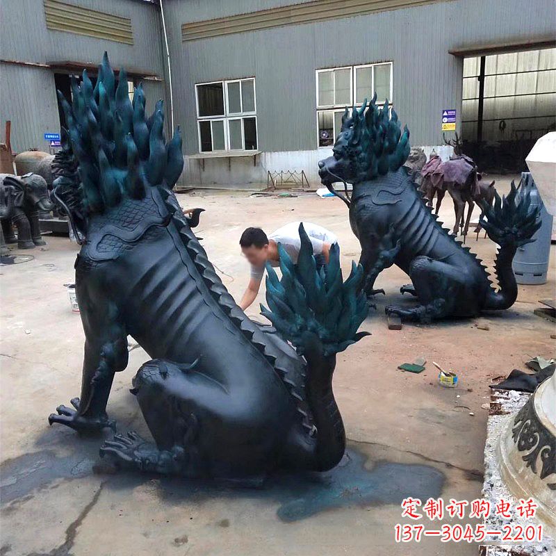 江西高端麒麟雕塑,定制一流雕塑品质