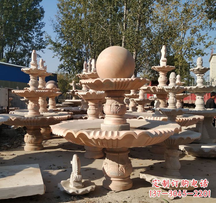 江西中领雕塑砂岩喷泉雕塑