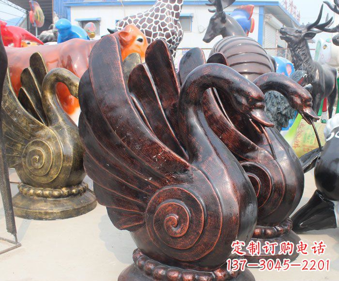 江西以无与伦比的艺术品呈现——中领雕塑天鹅雕塑