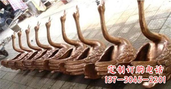 江西优雅迷人的天鹅铜雕塑