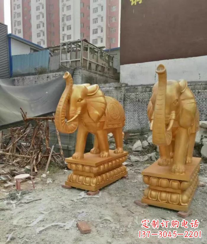 江西大象雕塑,传递招财福利
