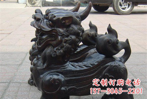 江西象征保护,美轮美奂的貔貅辟邪神兽铜雕