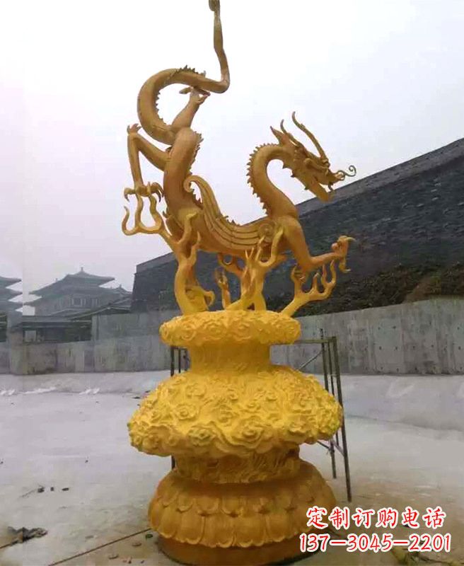 江西漆金龙景观雕塑