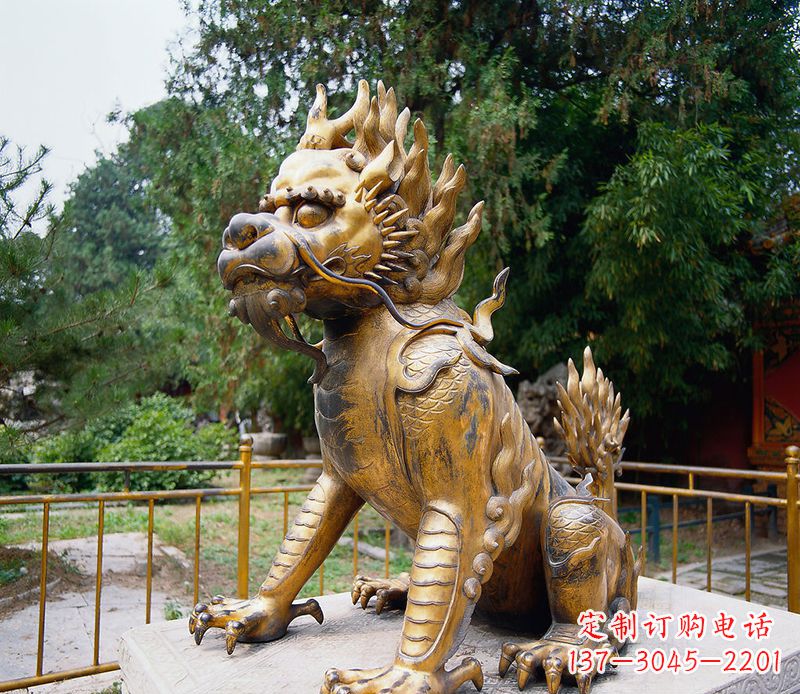 江西精美雕刻,令人叹为观止的麒麟铸铜雕塑
