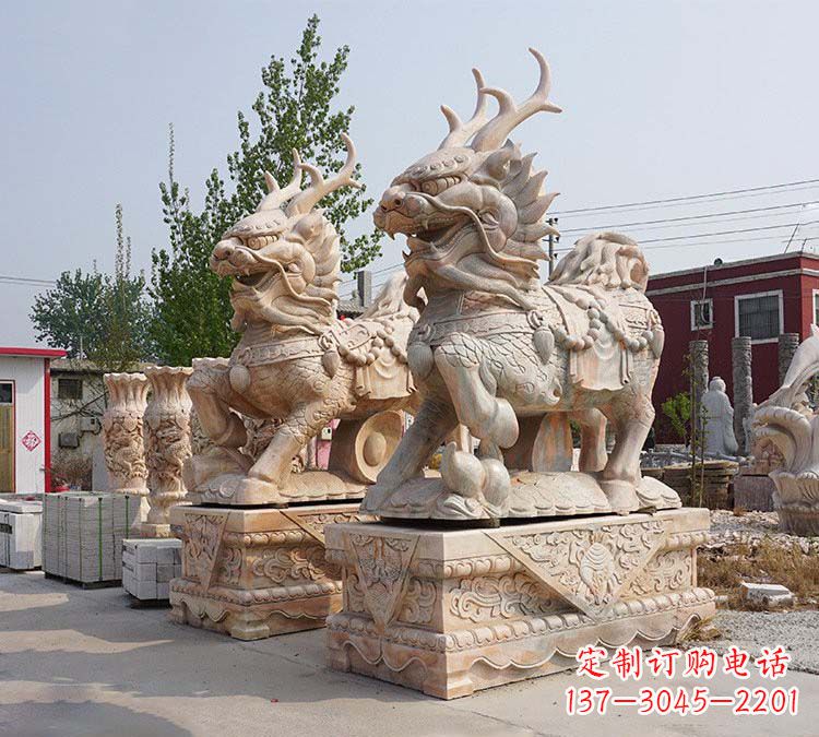 江西麒麟镇宅石雕塑,品质卓越,匠心之作