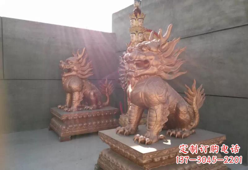 江西麒麟铸铜雕塑222