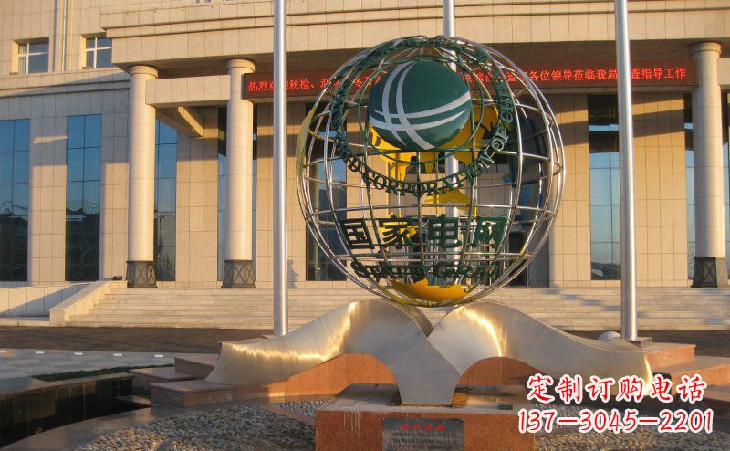 江西精工打造,全球通用的不锈钢地球雕塑