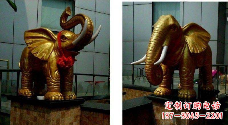 江西专业定制:大象铜雕
