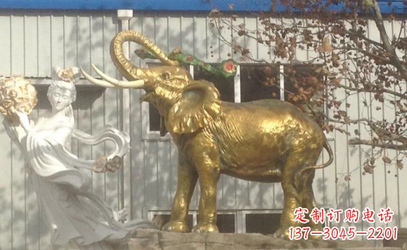 江西铜质大象雕塑,令人惊叹的精湛工艺