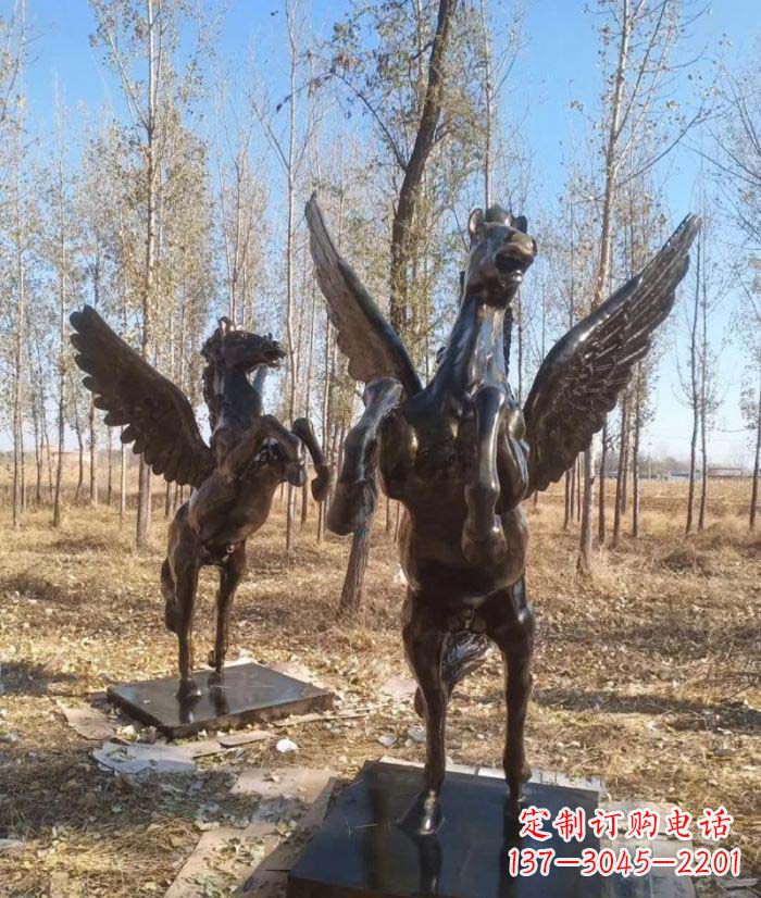 江西优雅传神的飞马铜雕