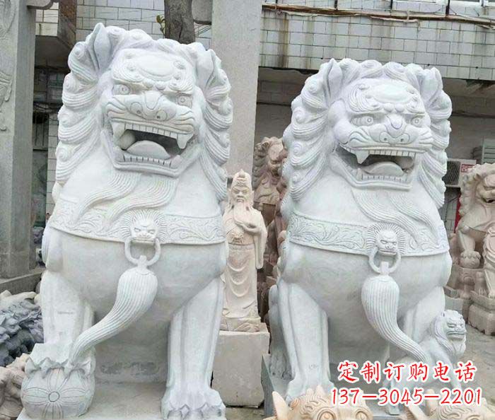 江西精美大理石狮子雕塑