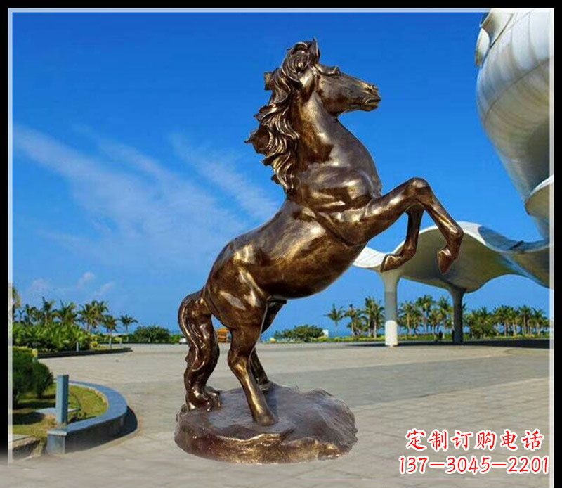江西企业马到成功铜雕