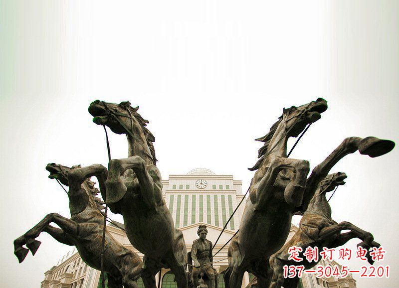 江西优雅马车雕塑,精致雕琢,点缀你的生活