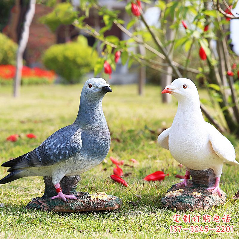 江西秦皇岛和平鸽雕塑:表达和平与友谊的象征